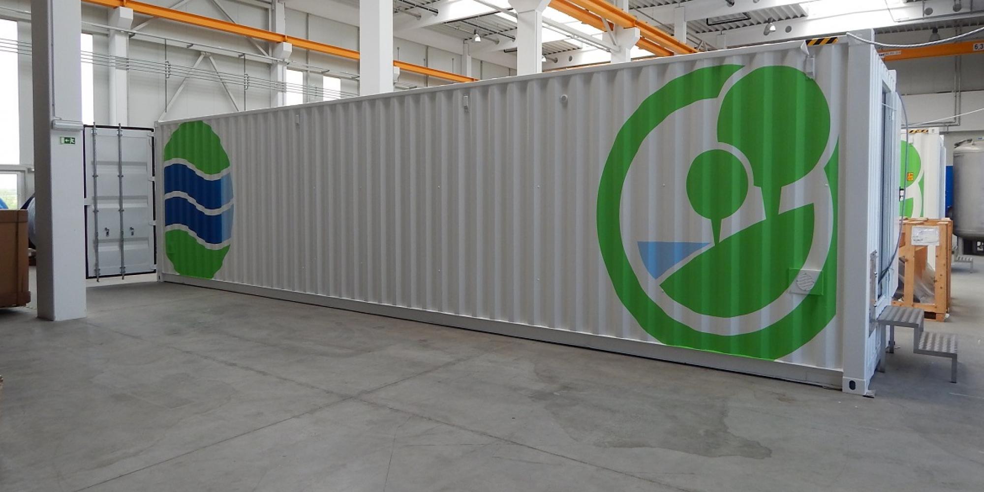 Treatment of landfill leachate with a mobile, containerised treatment plant in Hungary